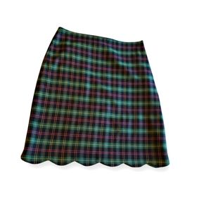 Talbots Plaid A-line Skirt